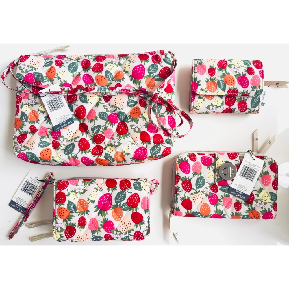 Vera Bradley Bushels of Berries Pumice Stone Ultralight Collection Retail $392